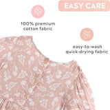 Pink or Grey Floral Print Dress | AIMAMA