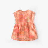 Orange & White Polka Dot Dress | AIMAMA
