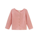 Long sleeve knit jacket with wooden buttons - CapuletKids