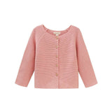 Long sleeve knit jacket with wooden buttons - CapuletKids