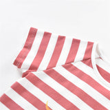 Red Striped Peace Tee | AIMAMA