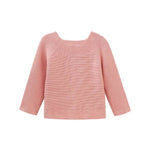 Long sleeve knit jacket with wooden buttons - CapuletKids