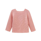 Long sleeve knit jacket with wooden buttons - CapuletKids