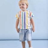 Colorful Striped Tee | AIMAMA