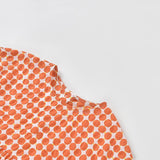 Orange & White Polka Dot Dress | AIMAMA