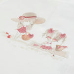 T-shirt + woven skirt - White/red - CapuletKids