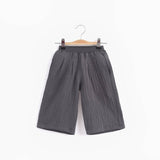 Grey Crepe Wide-Leg Pants | AIMAMA