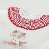 FS Baby Dress - White/red - CapuletKids