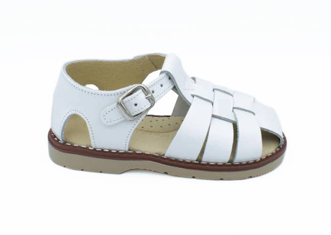 Classic Leather Sandals with Buckle | ALADINO - CapuletKids