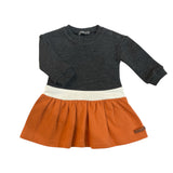 Color-Block Orange Dress | YELLOWSUB