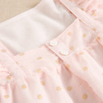 Pink Baby Girl's Dress with Ruffle and Polka Dots: Rose - CapuletKids