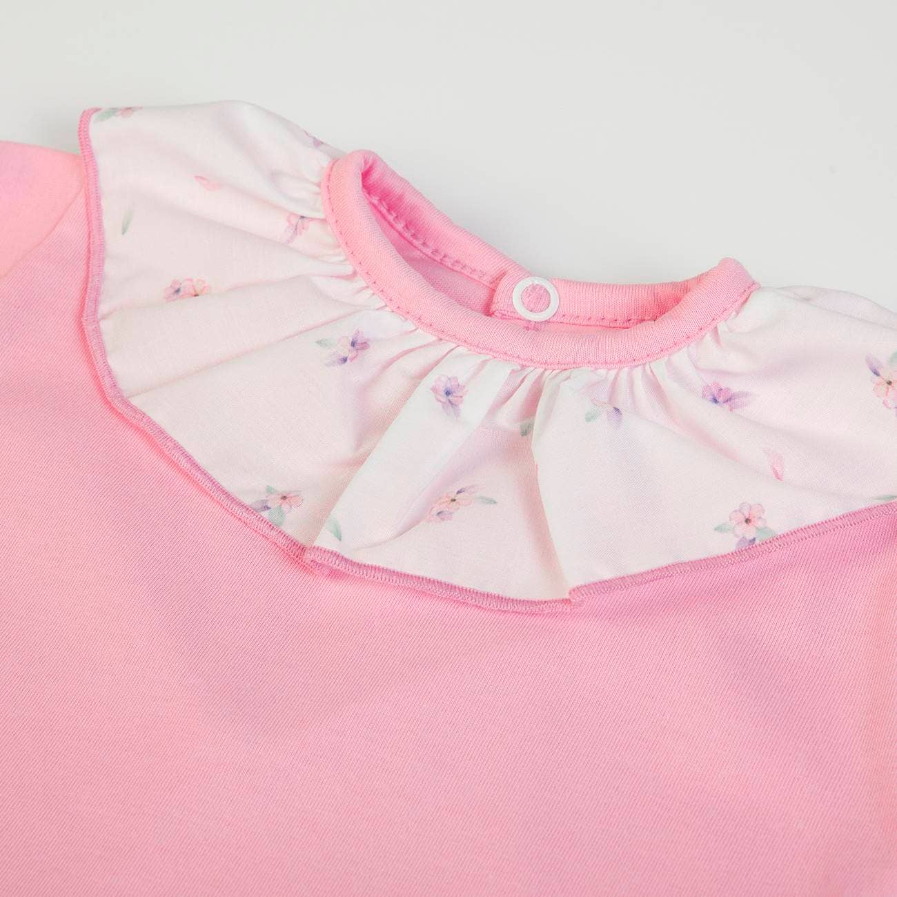 FS Baby T-shirt + woven skirt - White/pink - CapuletKids