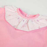 FS Baby T-shirt + woven skirt - White/pink - CapuletKids