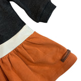 Color-Block Orange Dress | YELLOWSUB