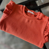 Ribbed Frilled Long Sleeve & Leggings Set | YELLO-OH