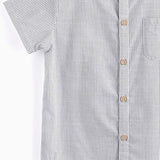 Gray Striped Short Sleeve | AIMAMA