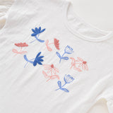 White Ruffle Lace Sleeve Tee | AIMAMA