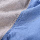 Blue & Grey Colorblock Shorts | AIMAMA