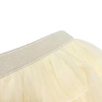 Rainbow Trim Tutu: Cream - CapuletKids