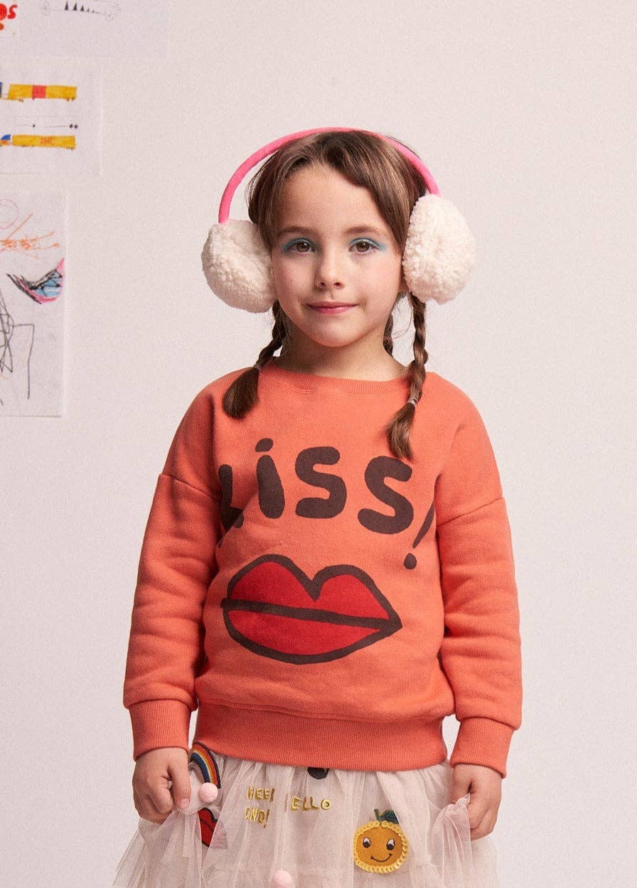 100% Cotton Sweatshirt "Kiss" | NAADA - CapuletKids