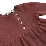 Burgundy Knit Dress & Diaper | BABE & TESS