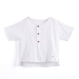 Crepe White T-Shirt | AIMAMA