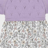 2 Piece Lavender Knit Dress Set