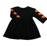 Black & Orange Heart Dress | YELL-OH