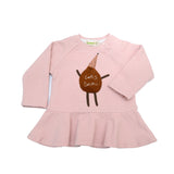 Pink Frilled Dress 'Let's Snow' | AIMAMA