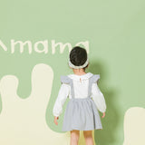 Corduroy Ruffle Sleeve Dress | AIMAMA