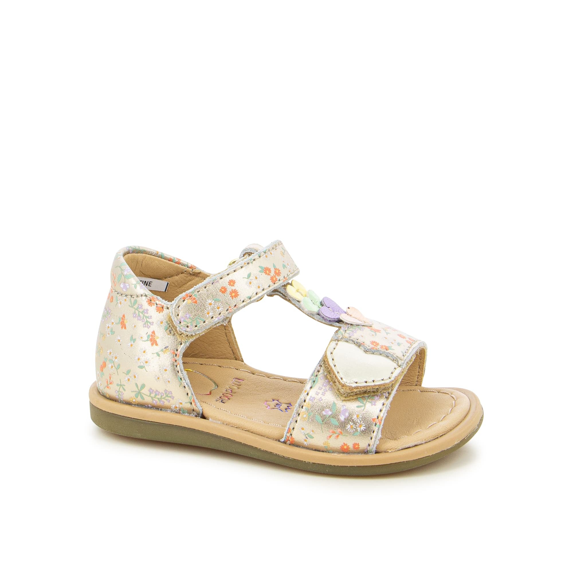 Metallic Flower Sandals | SHOO POM - CapuletKids