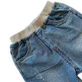 Bow-Detail Denim Pants | AIMAMA