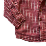 Red Checkered Button-Down Shirt | AIMAMA