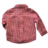 Red Checkered Button-Down Shirt | AIMAMA