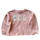 Pink Floral Embroidered Longsleeve | AIMAMA