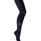 Footed Tights “Cherry Heart” | ZUBII