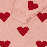 Knitted Dress in Pink | Long Sweatshirt for Girls