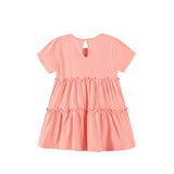 Peachy Pink Ruffle Dress | AIMAMA