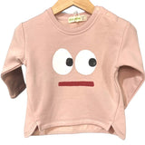 Pink "Silly Face" Crewneck | AIMAMA