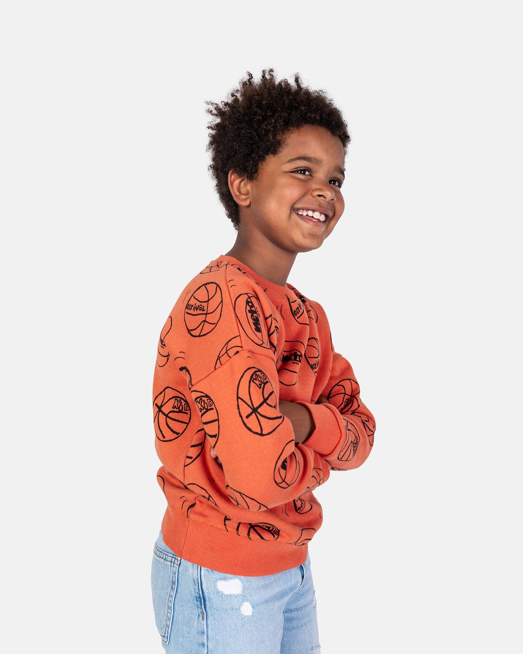 100% Cotton Sweatshirt "Basketball" | NAADA - CapuletKids