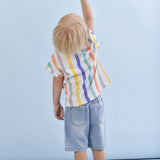 Colorful Striped Tee | AIMAMA