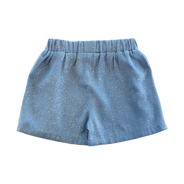 Silver Dot Ruffle Shorts - CapuletKids