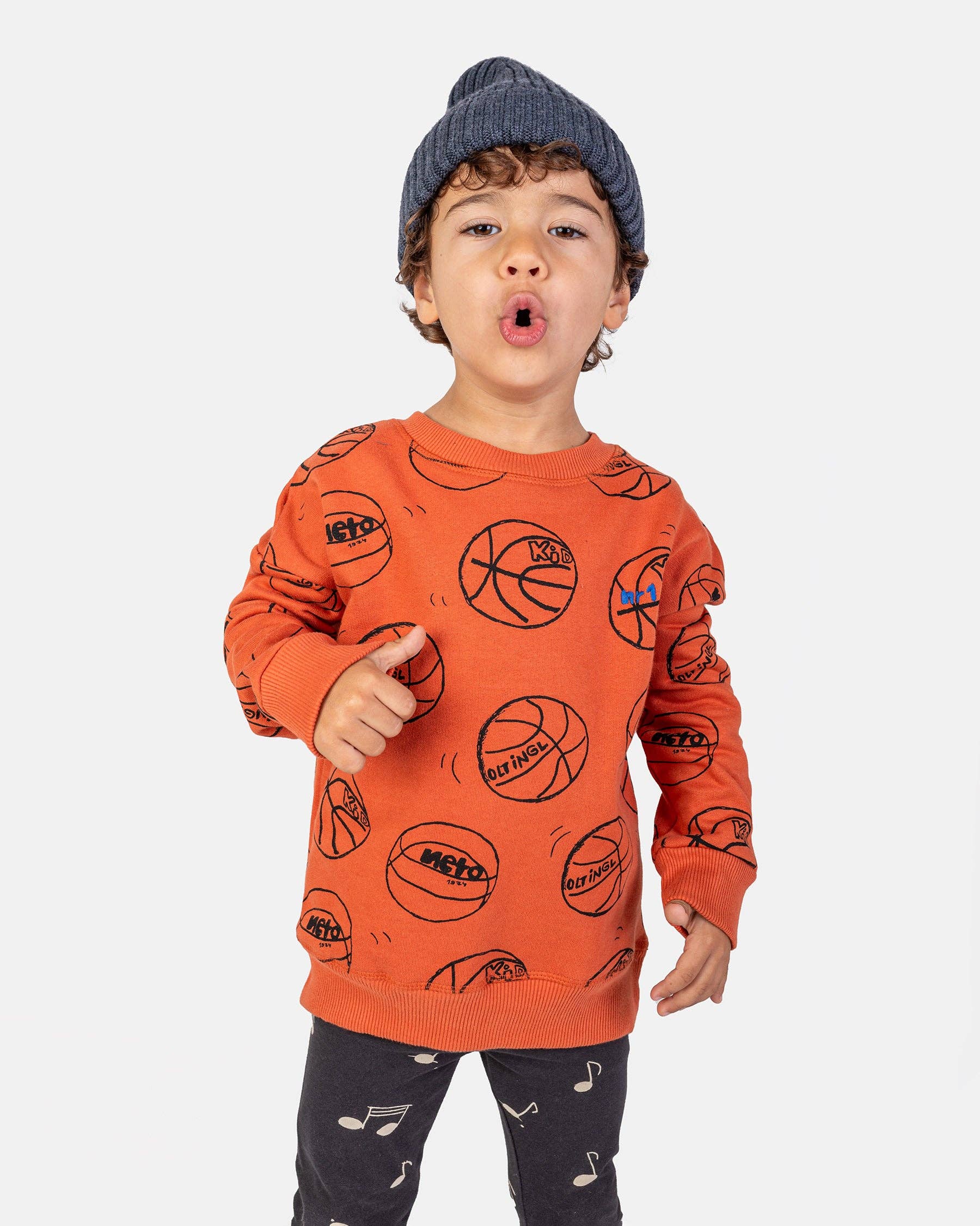 100% Cotton Sweatshirt "Basketball" | NAADA - CapuletKids