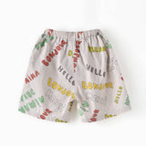 Multicolored Beige Shorts | AIMAMA