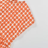 Orange & White Polka Dot Dress | AIMAMA
