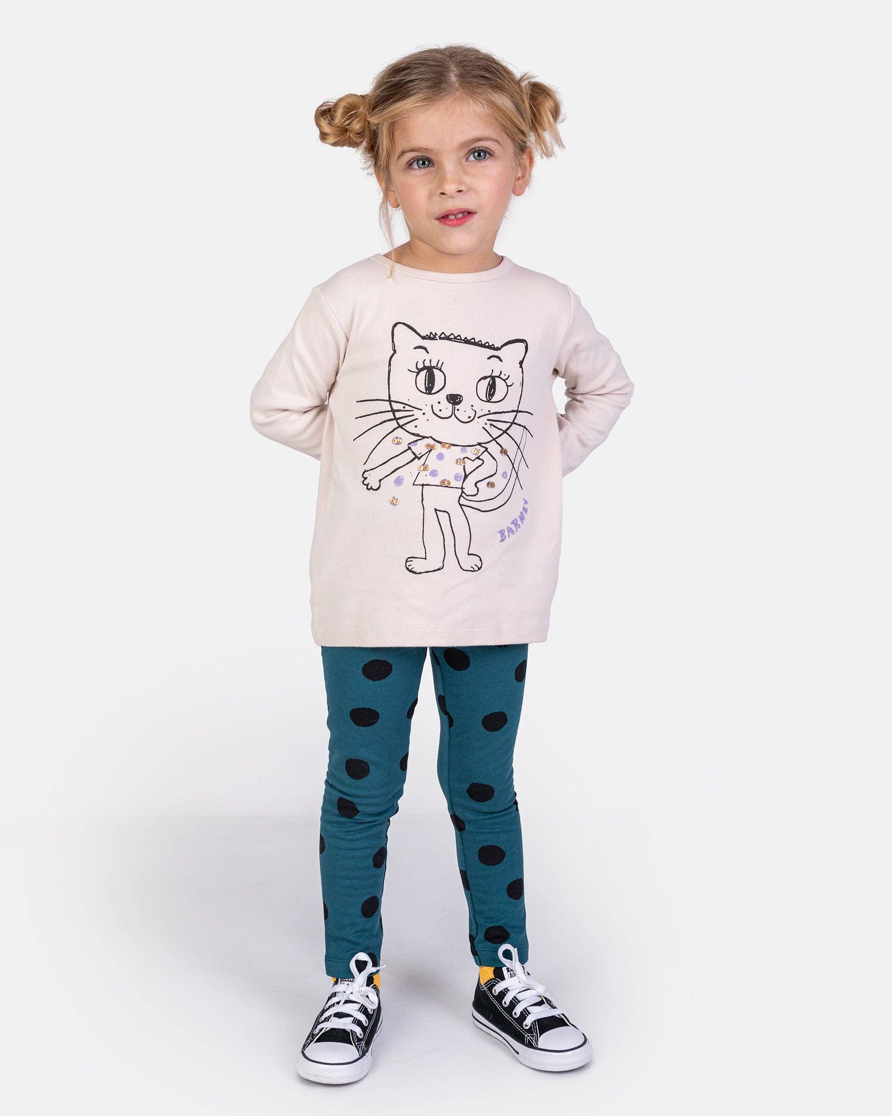 100% Cotton Leggings with Dots | NAADA - CapuletKids