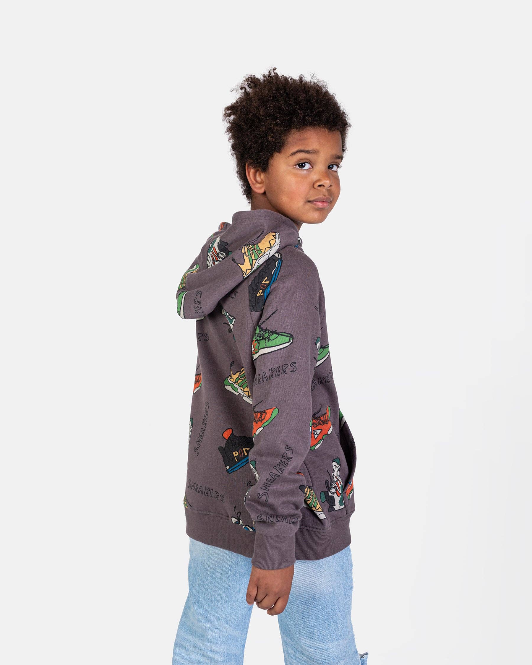 100% Cotton Hoodie "Sneakers" | Unisex Sweatshirt | NAADA - CapuletKids