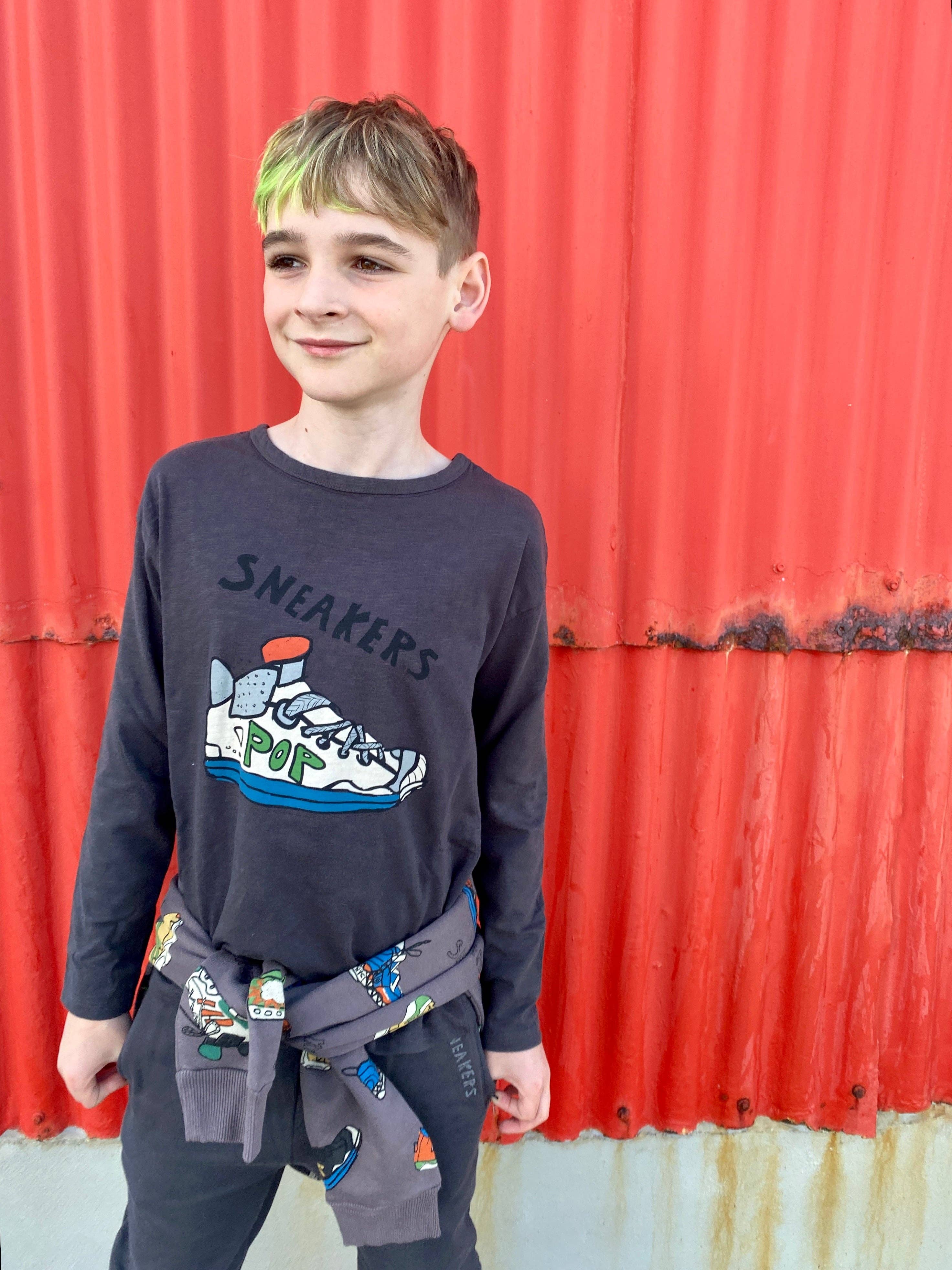 100% Cotton Long Sleeve "Sneakers" | NAADA - CapuletKids