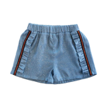 Silver Dot Ruffle Shorts - CapuletKids