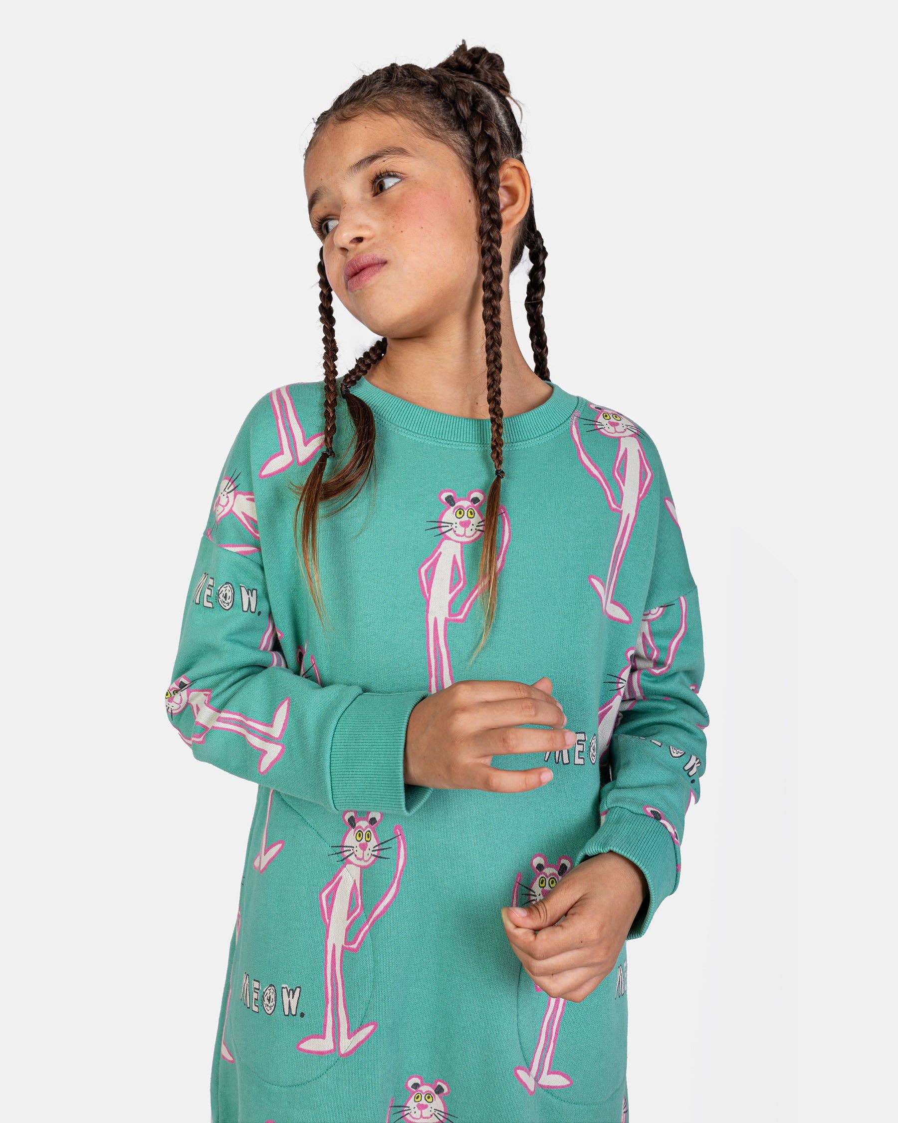 100% Cotton Dress "Meow" | NAADA - CapuletKids